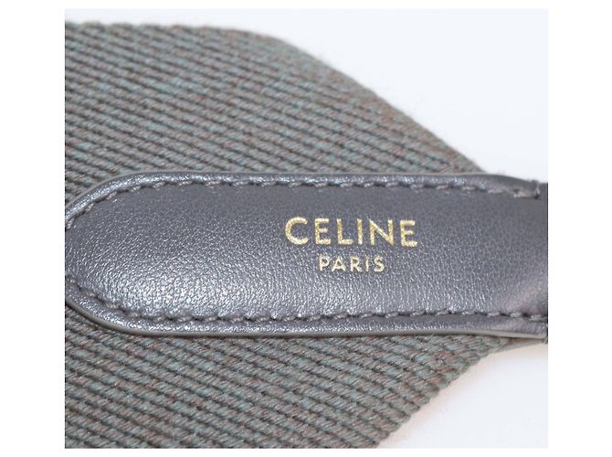 Céline Cinghia a spalla in jacquard grigio Celine - vista 2