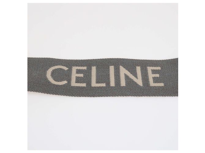 Céline Cinghia a spalla in jacquard grigio Celine - vista 3
