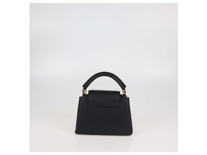 Mini Capucines Tasche aus schwarzem Leder von Louis Vuitton - Ansicht 4