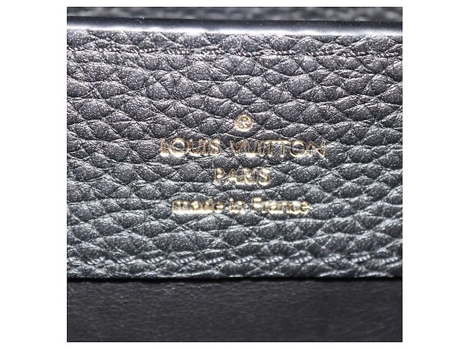Mini Capucines Tasche aus schwarzem Leder von Louis Vuitton - Ansicht 6
