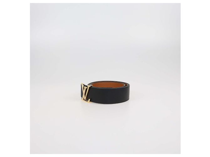 Reversibler 40MM Initiales Gürtel aus schwarzem/braunem Leder von Louis Vuitton - Ansicht 2