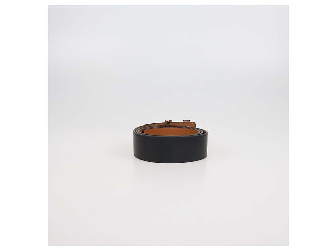 Reversibler 40MM Initiales Gürtel aus schwarzem/braunem Leder von Louis Vuitton - Ansicht 3