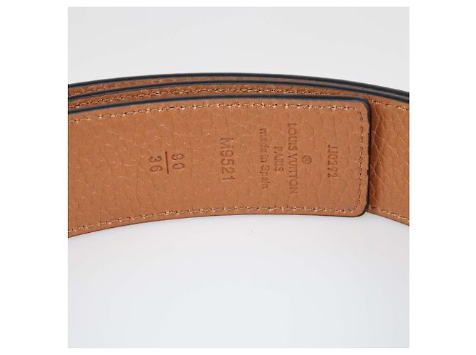 Cinturón Reversible 30MM de Cuero Negro/Marrón Louis Vuitton Castaño - vista 7