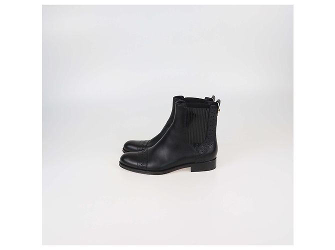 Louis Vuitton Black Leather Chelsea Ankle Boots - view 4