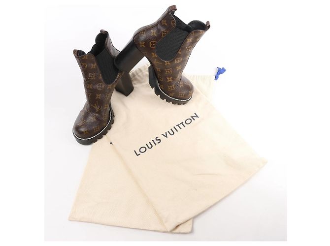 Botines Chelsea Monogram Star Trail Louis Vuitton, Talla 40 EU Castaño - vista 12