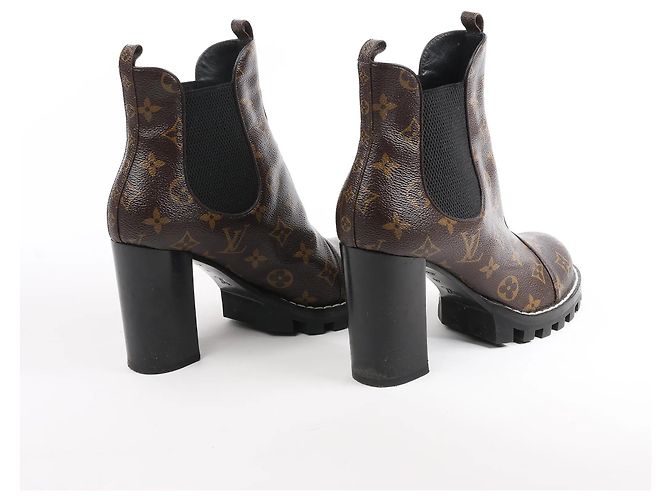 Botines Chelsea Monogram Star Trail Louis Vuitton, Talla 40 EU Castaño - vista 7