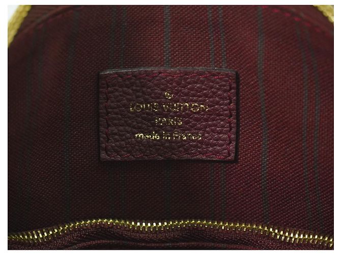Borsa Lumineuse in pelle Monogram Empreinte PM di Louis Vuitton Bordò - vista 5