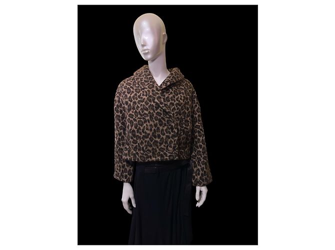 SéZane Ambre leopard print wool coat - view 2