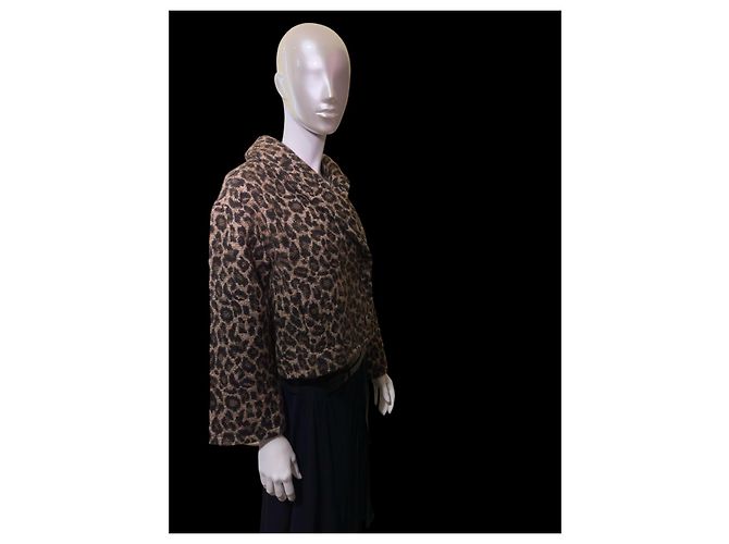 SéZane Ambre leopard print wool coat - view 3