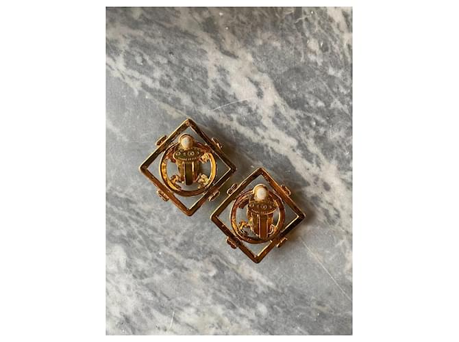 Orecchini Chanel CC a clip oro D'oro - vista 5