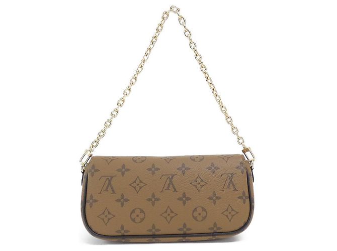Borsa a Spalla 2 in 1 Monogram Ivy di Louis Vuitton Marrone D'oro - vista 2