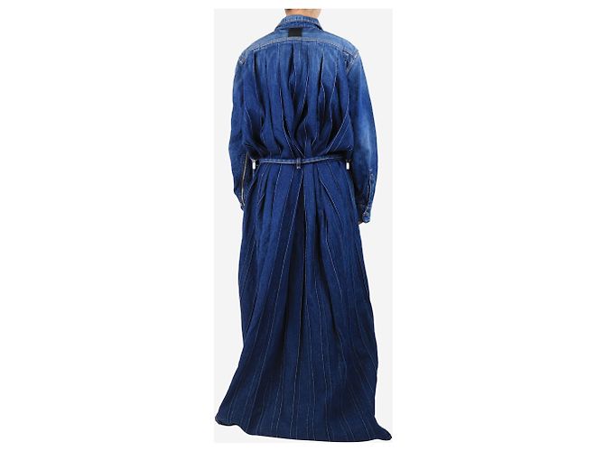 Off White Maxikleid aus blauer Denim - Größe M - Ansicht 2