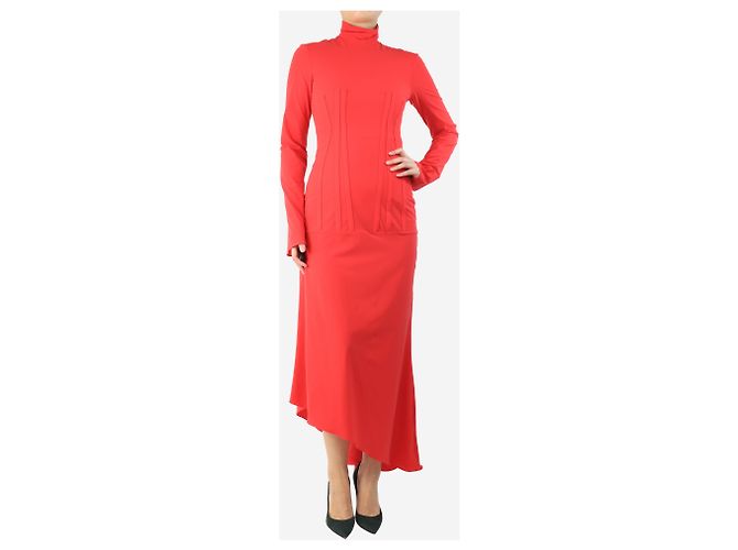 Ellery Rotes Maxikleid - Größe UK 10 - Ansicht 3
