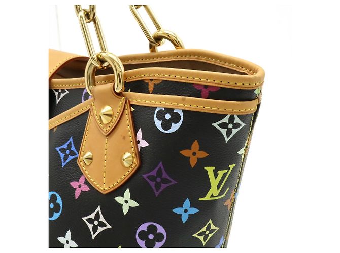 Louis Vuitton Monogram Multicolore Annie GM Tote Bag Black - view 7