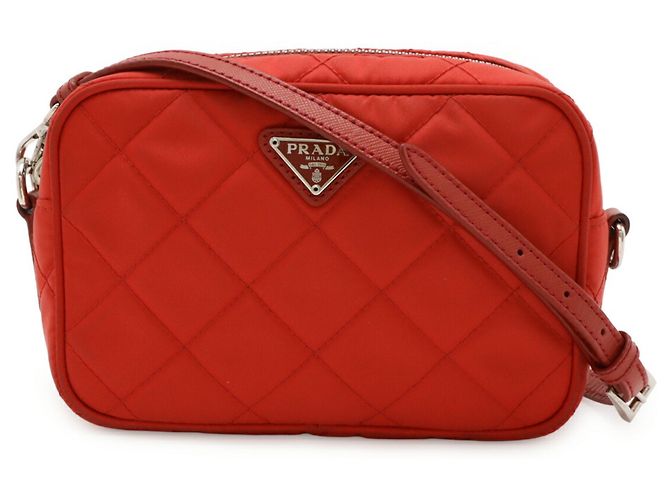 Bolso de Hombro Triángulo Prada Roja - vista 2