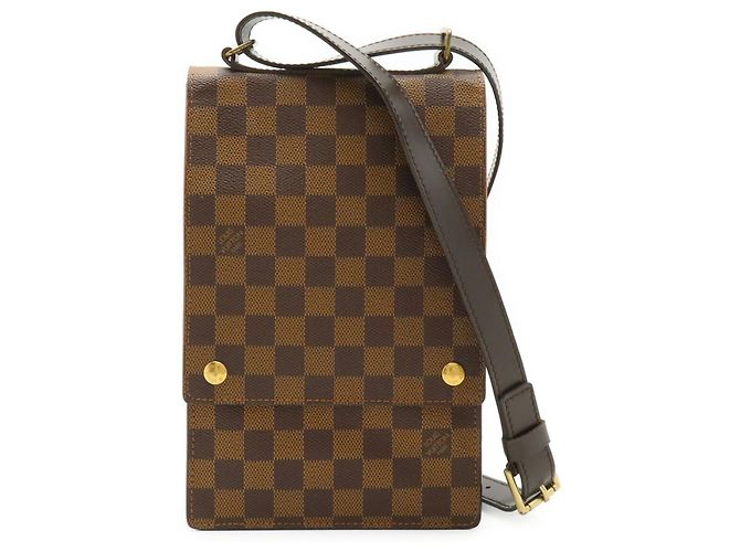 Borsa a Spalla Portobello Damier Louis Vuitton Marrone - vista 2