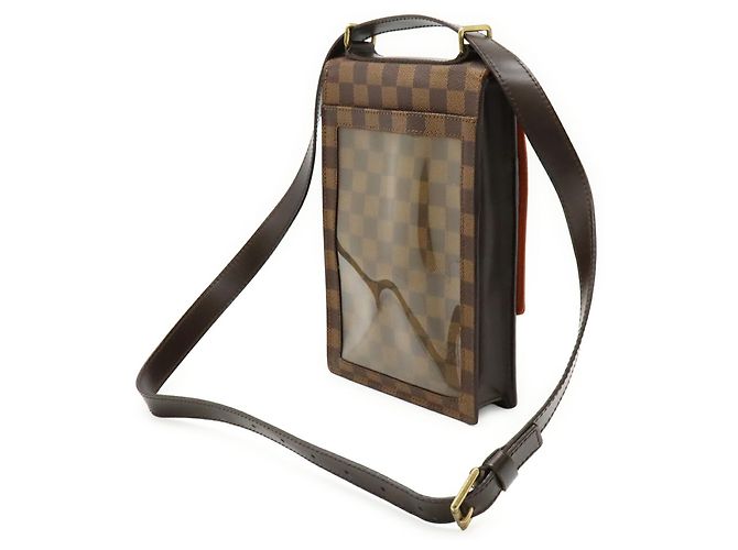 Borsa a Spalla Portobello Damier Louis Vuitton Marrone - vista 3
