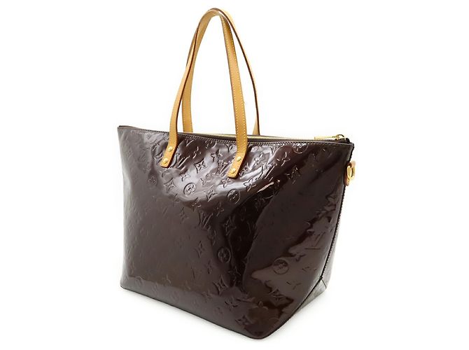 Borsa Tote Vernis Bellevue GM di Louis Vuitton Bordò - vista 3