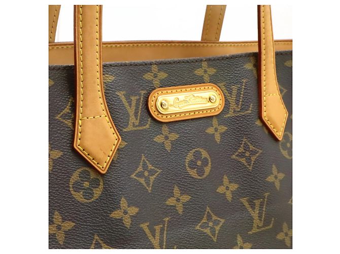 Borsa Tote Wilshire MM Monogram Louis Vuitton Marrone - vista 8