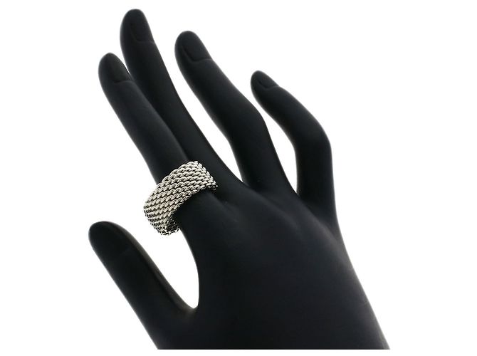 Tiffany & Co Tiffany Somerset Mesh Ring aus Silber - Ansicht 5