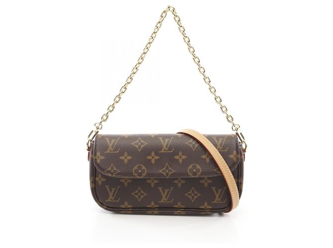 Borsa Louis Vuitton Wallet on Chain Ivy Marrone - vista 2