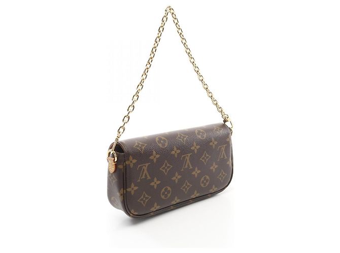 Borsa Louis Vuitton Wallet on Chain Ivy Marrone - vista 3