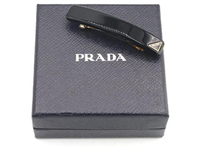 Fermaglio per capelli in ottone nero Prada - vista 5