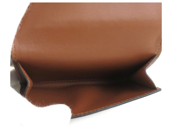 Burberry Tri-fold Wallet in Brown Coated Canvas - view 4