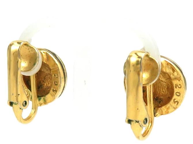 Orecchini a clip Chanel neri e dorati Nero D'oro - vista 2