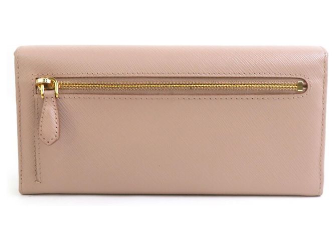 Prada Bi-Fold Langbörse in Rosa Beige - Ansicht 2