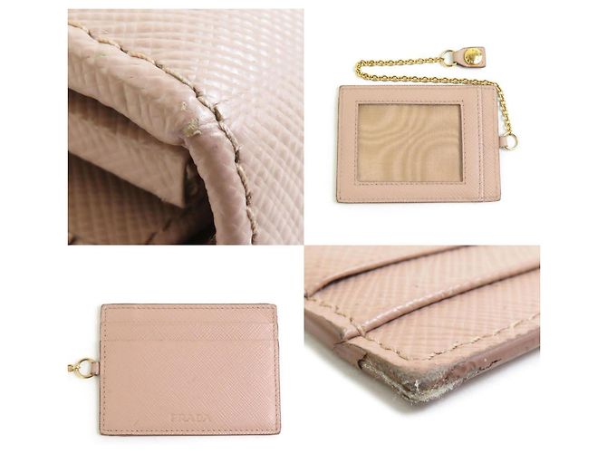 Prada Bi-Fold Langbörse in Rosa Beige - Ansicht 4