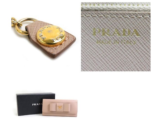 Prada Bi-Fold Langbörse in Rosa Beige - Ansicht 5