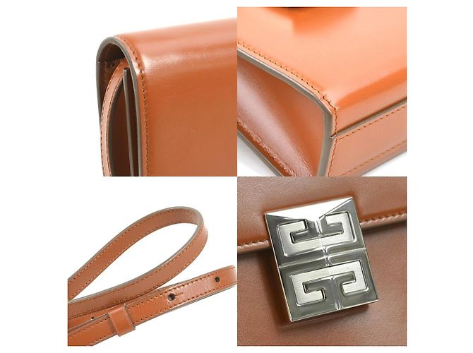 Braune Leder Schultertasche von Givenchy - Ansicht 3