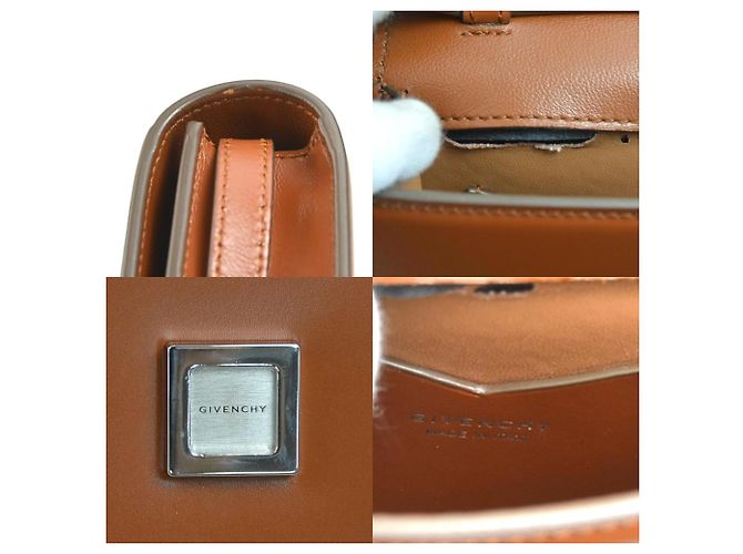 Braune Leder Schultertasche von Givenchy - Ansicht 4