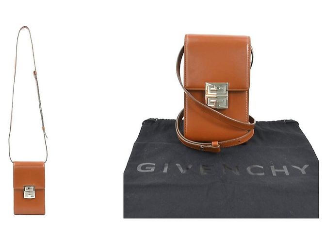 Braune Leder Schultertasche von Givenchy - Ansicht 5