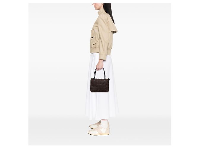 Fendi Braune Zucchino Canvas Tote Dunkelbraun - Ansicht 11