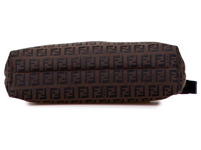 Fendi Braune Zucchino Canvas Tote Dunkelbraun - Ansicht 3