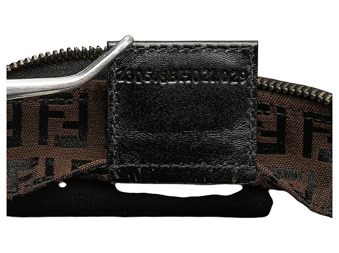 Fendi Braune Zucchino Canvas Tote Dunkelbraun - Ansicht 5
