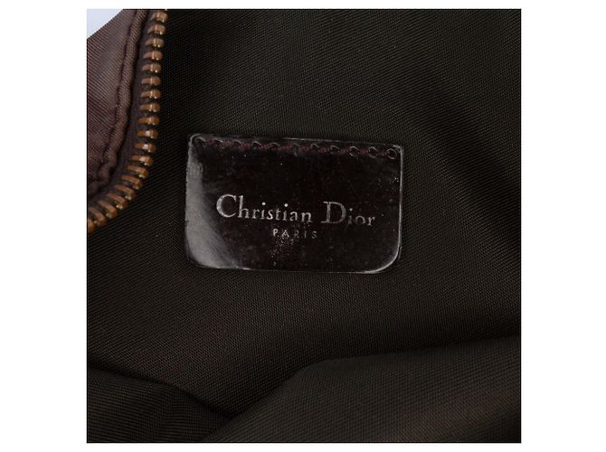 Pochette Saddle Mini Impresa en Nylon Marrón Dior Castaño - vista 5