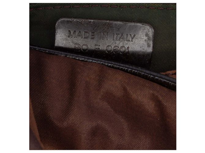 Pochette Saddle Mini Impresa en Nylon Marrón Dior Castaño - vista 6