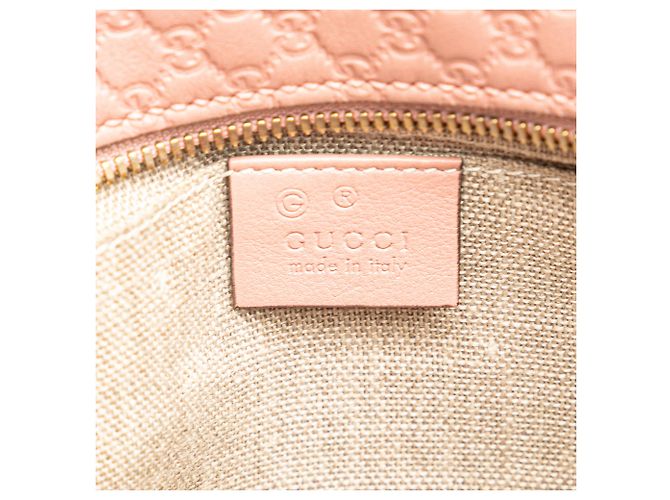 Borsa a tracolla Gucci Pink Microguccissima Bree Rosa - vista 5