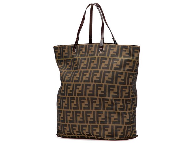 Fendi Braune Zucca Canvas Tote - Ansicht 2
