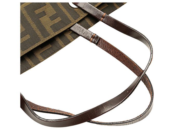 Fendi Braune Zucca Canvas Tote - Ansicht 9