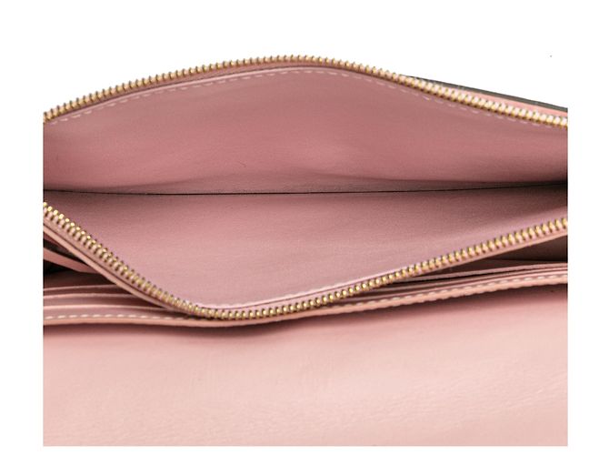 Portafoglio Louis Vuitton Monogram Flore Marrone con Catena - vista 4