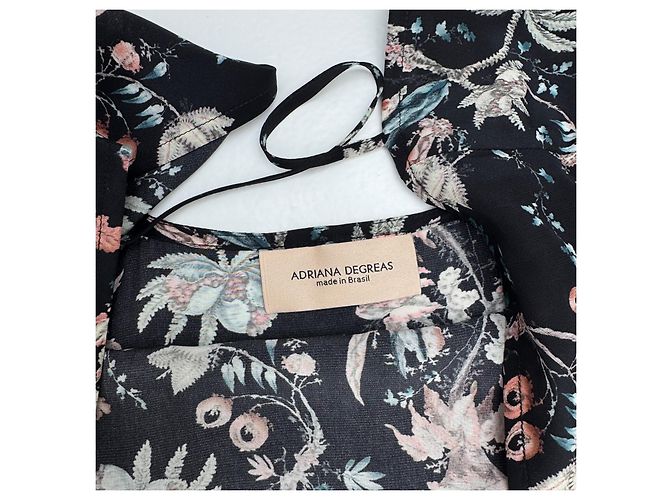 Autre Marque Vestido 100% seda Adriana Degreas Multicolor - vista 7
