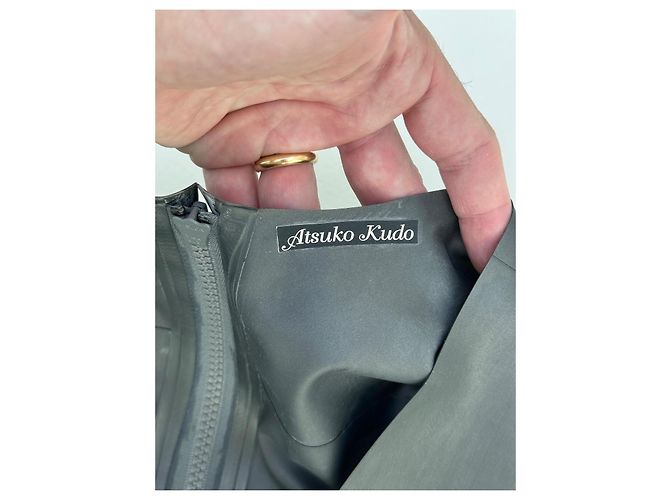 Autre Marque Atsuko Kudo Latexkleid Grau - Ansicht 7