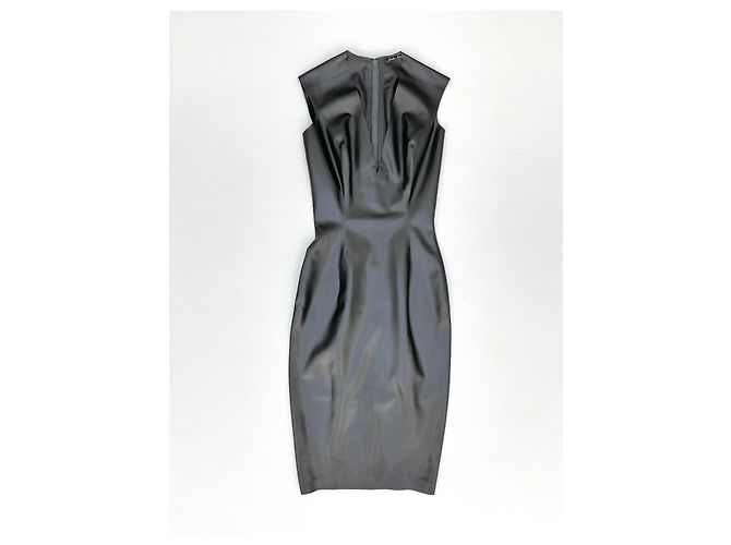 Autre Marque Atsuko Kudo Latexkleid Grau - Ansicht 8