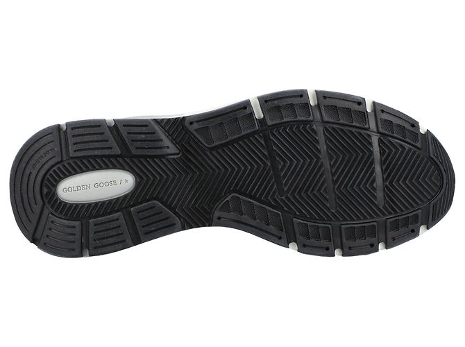 Baskets de course Dad en cuir doré Golden Goose Gris - vue 5