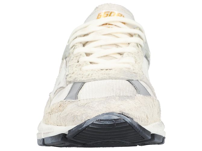 Baskets de course Dad en cuir doré Golden Goose Gris - vue 6