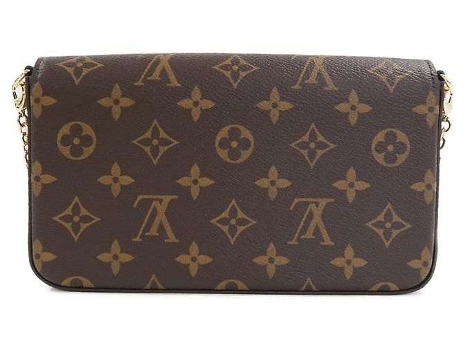 Bolso de Hombro Pochette Felicie Monogram Louis Vuitton Castaño - vista 2